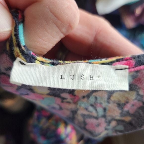 LUSH Womens Floral Print Sleeveless Skater Dress XS - Picture 3 of 5